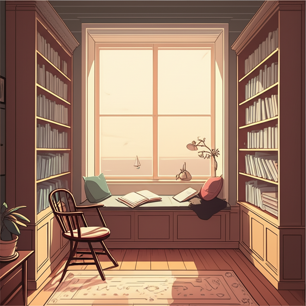 Serene study background